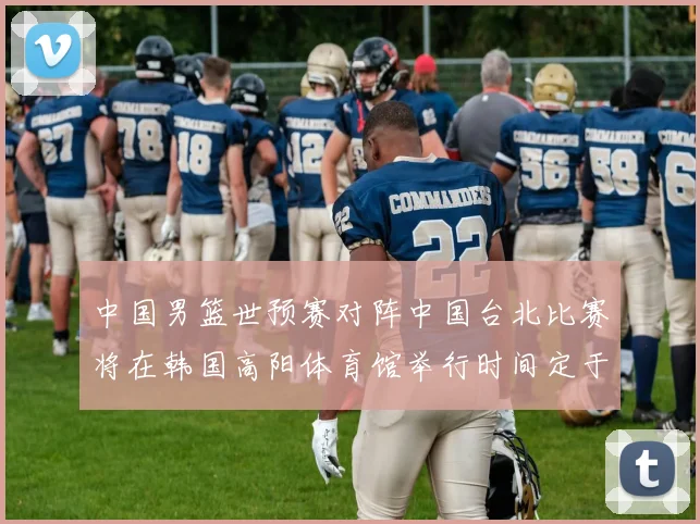 中国男篮世预赛对阵中国台北比赛将在韩国高阳体育馆举行时间定于7月6日